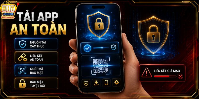 Kiểm tra nguồn tải app HITCLUB trước khi thao tác